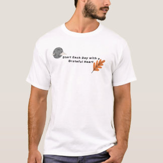 Camiseta Comenzar cada día con un gran corazón
