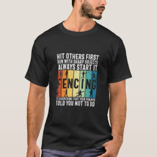 Camiseta Comenzar Siempre Con El Pun Deportivo De Esgrima