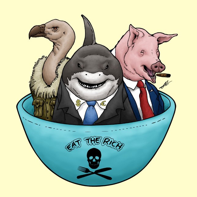 Camiseta Comer A Los Ricos (Subido por el creador)