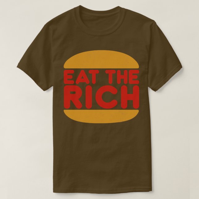 Camiseta Comer A Los Ricos 1 (Diseño del anverso)