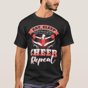 Camiseta comer alegría de dormir repetir Amazing Cheerled