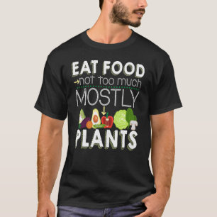 Camiseta Comer alimentos No Demasiado Vena vegetariana
