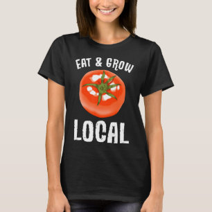 Camiseta Comer Amp Crecer Jardín Local Vegetable