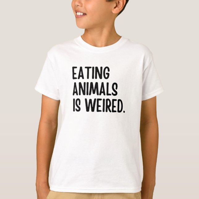 Camiseta Comer Animales Es Vegan Weired (Anverso)