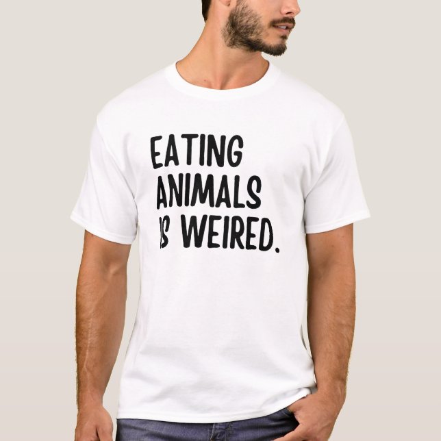 Camiseta Comer Animales Es Vegan Weired (Anverso)