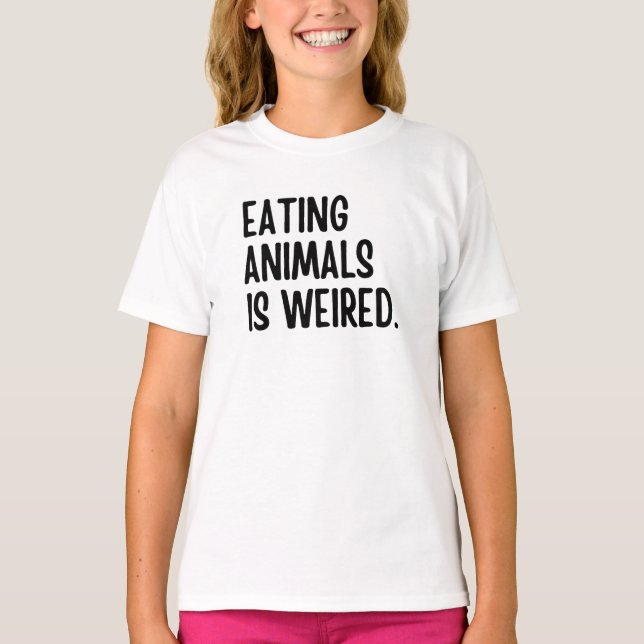 Camiseta Comer Animales Es Vegan Weired (Anverso)