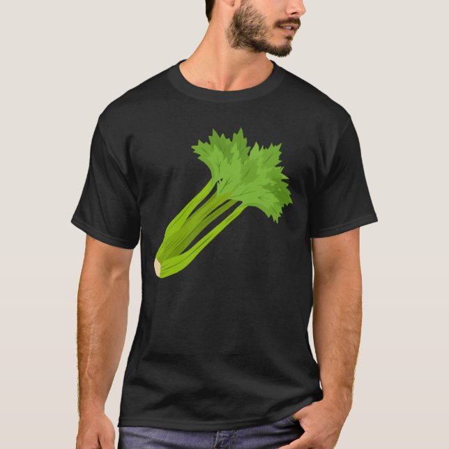 Camiseta Comer Apio Dicho Irónico Verduras Comida (Anverso)
