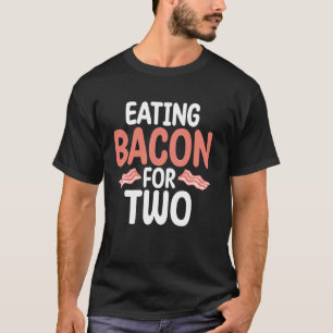 Camiseta Comer Bacon para dos Baby Shower
