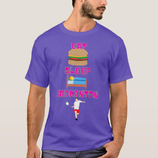 Camiseta Comer Badminton De Sueño En T Amarillo