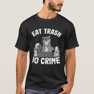 Camiseta Comer Basura Do Crime Garbage Can Raccoon Pullover