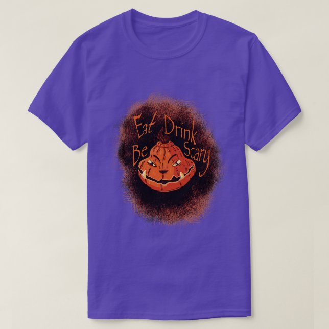 Camiseta Comer bebida da miedo (Diseño del anverso)