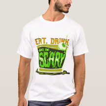 Comer bebida y dar miedo