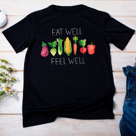 Camiseta Comer Bien Sentir Bien Vegetales Orgánicos De Colo