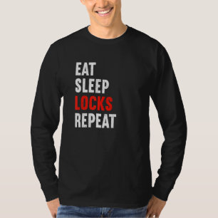 Camiseta Comer bloqueos de sueño repetir locksmith Metaliza