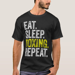Camiseta Comer Boxeo Sleep Boxing de repetición Boxer Lucha