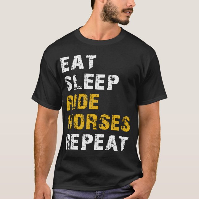 Camiseta comer caballos de paseo (Anverso)