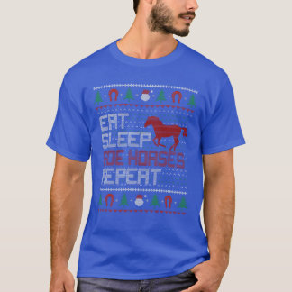 Camiseta Comer caballos de viaje de sueño repite caballo de