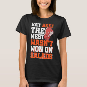 Camiseta Comer carne El Oeste no ganó en ensaladas
