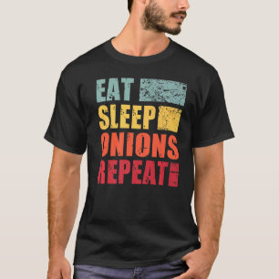 Camiseta Comer cebollas de sueño repetidas