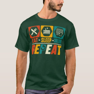 Camiseta Comer Cocina de Sueño Repitiendo Funny Cookie Bake