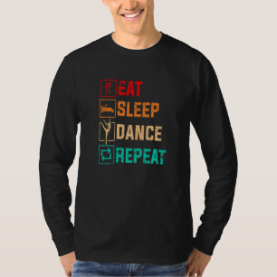 Camiseta Comer Danza De Dormitorio Repita Grunge Para Hombr