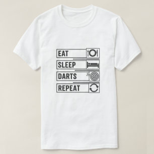 Camiseta Comer Dardos de Dormitorio Regalos de repetición p