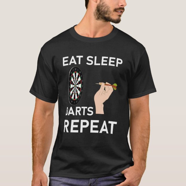 Camiseta Comer dardos de sueño repetir Disparo (Anverso)