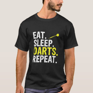 Camiseta Comer Dardos SleeEat Sleep Repetir p Dardos Repeti