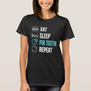 Camiseta Comer Denta Higiénica Dentaria Dentaria