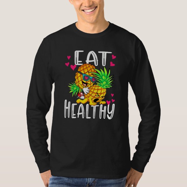 Camiseta Comer Día de San Valentín saludable divertido Pine (Anverso)