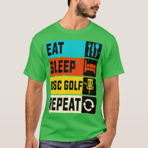 Camiseta Comer disco de suspensión de golf Repetir