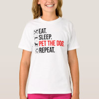 Comer. Dormir. Acariciar al perro. Repetir