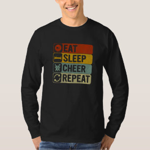 Camiseta Comer Dormir Alegrarse Repetir Retro 60s 70s Genia