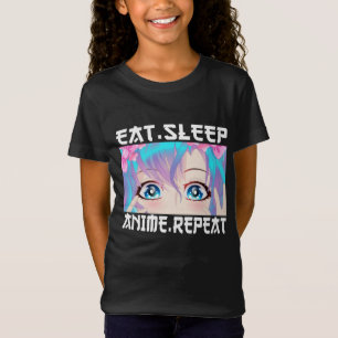 Camiseta Comer Dormir Anime Repetir