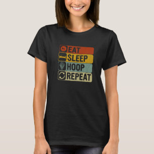 Camiseta Comer Dormir Aro Repetir Retro Aro 60s 70s