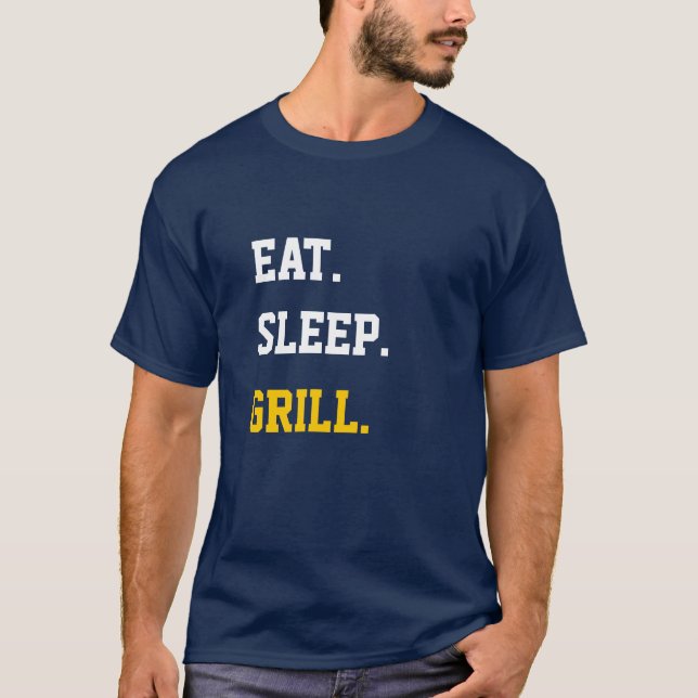 Camiseta Comer Dormir Asar (Anverso)