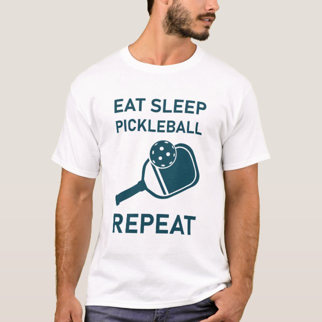 Camiseta Comer - Dormir - Baloncesto - Repetir (Anverso)