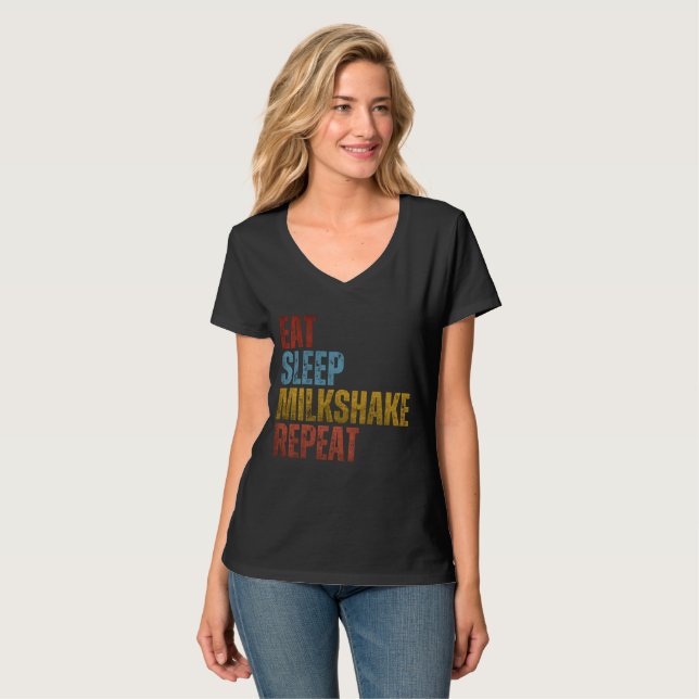 CAMISETA COMER DORMIR BATIDO REPETIR (Anverso completo)
