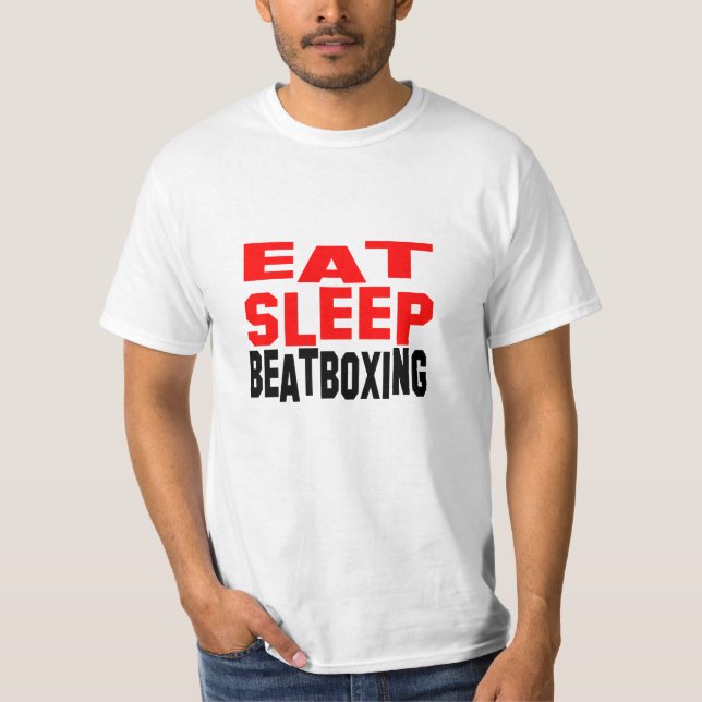 Camiseta Comer Dormir Boxeo de boca (Anverso)