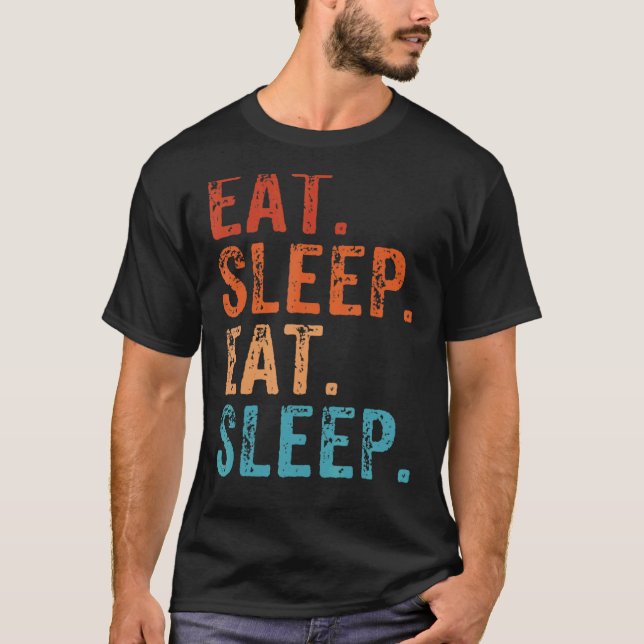 Camiseta Comer Dormir Comer Dormir Amor A Dormir Comer (Anverso)