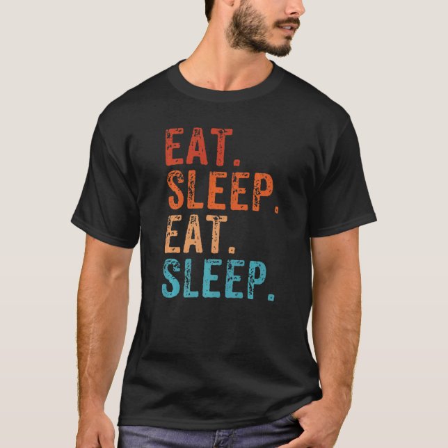 Camiseta Comer Dormir Comer Dormir Amor A Dormir Comer (Anverso)