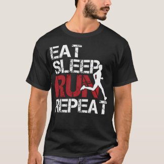 Camiseta Comer Dormir Correr Repetir Campo Pista Atletismo