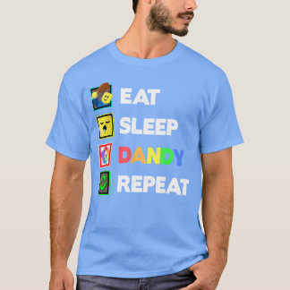 Camiseta Comer Dormir Dandy Repetir Cumpleaños Decoración N