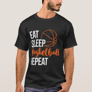 Camiseta Comer Dormir Dibujar Repetir Diversión Deporte Mot