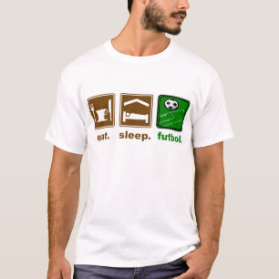 Camiseta comer, dormir, futbol