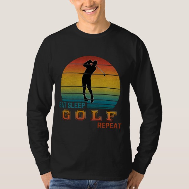 Camiseta Comer Dormir Golf Repetir (Anverso)