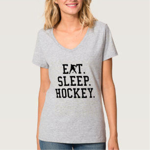 Camiseta Comer Dormir Hockey - Amantes del Hockey