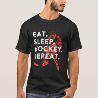 Camiseta Comer Dormir Hockey Repetir