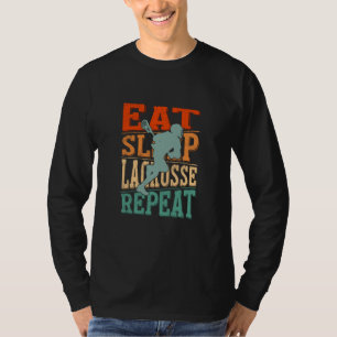 Camiseta Comer Dormir Lacrosse Repetir