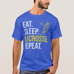 Camiseta Comer Dormir Lacrosse Repetir Regalos Sportseam Ho